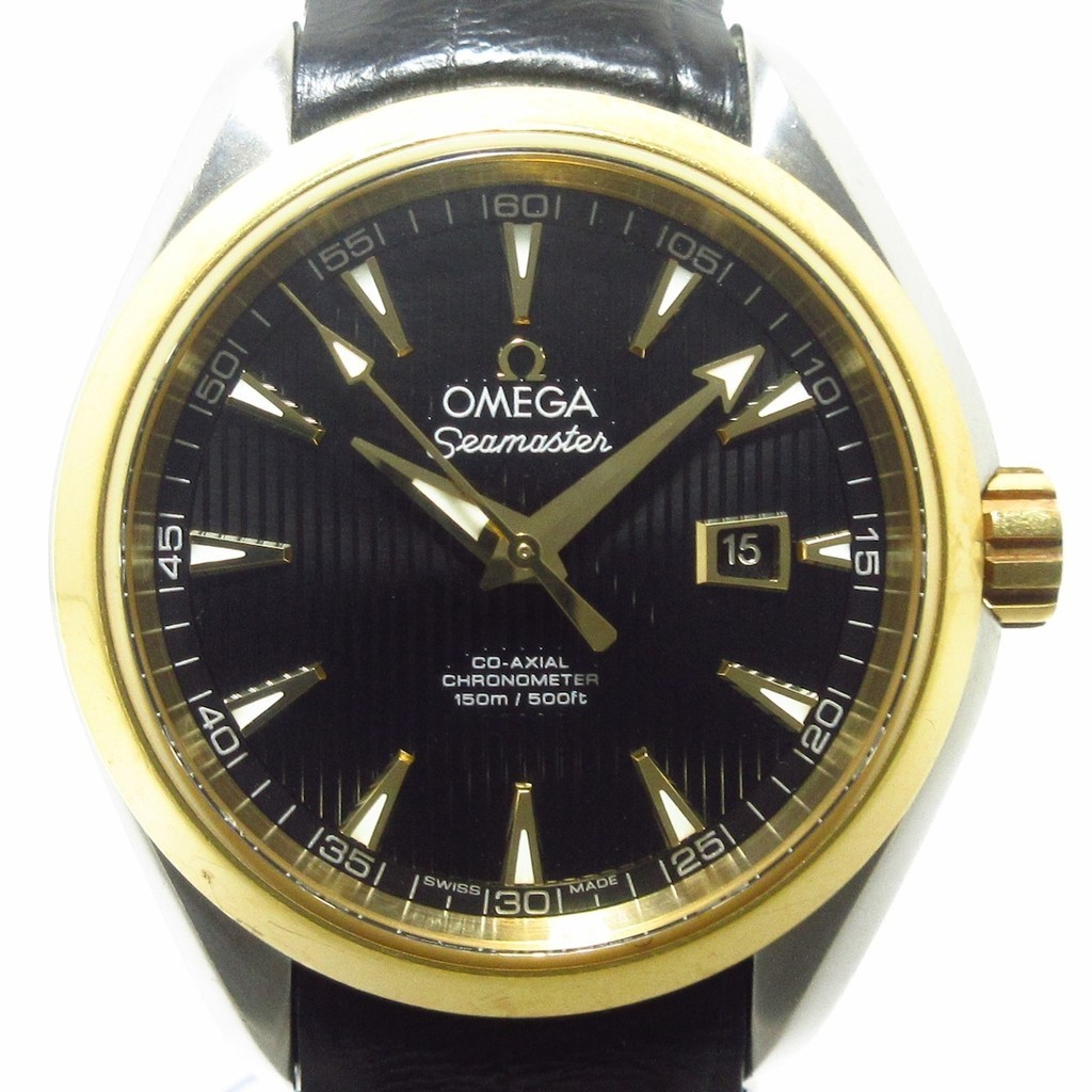 สินค้ามือสอง OMEGA Watch Aqua Terra Seamaster black Brandear