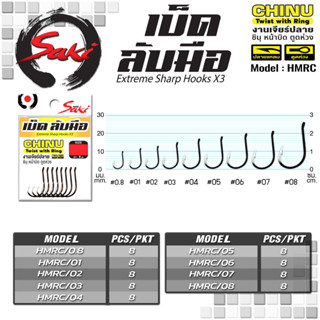 ตัวเบ็ดลับมือทางเดียว หน้าบิด ตูดห่วง ทรงชินุ HMRC เกสรคมมาก…