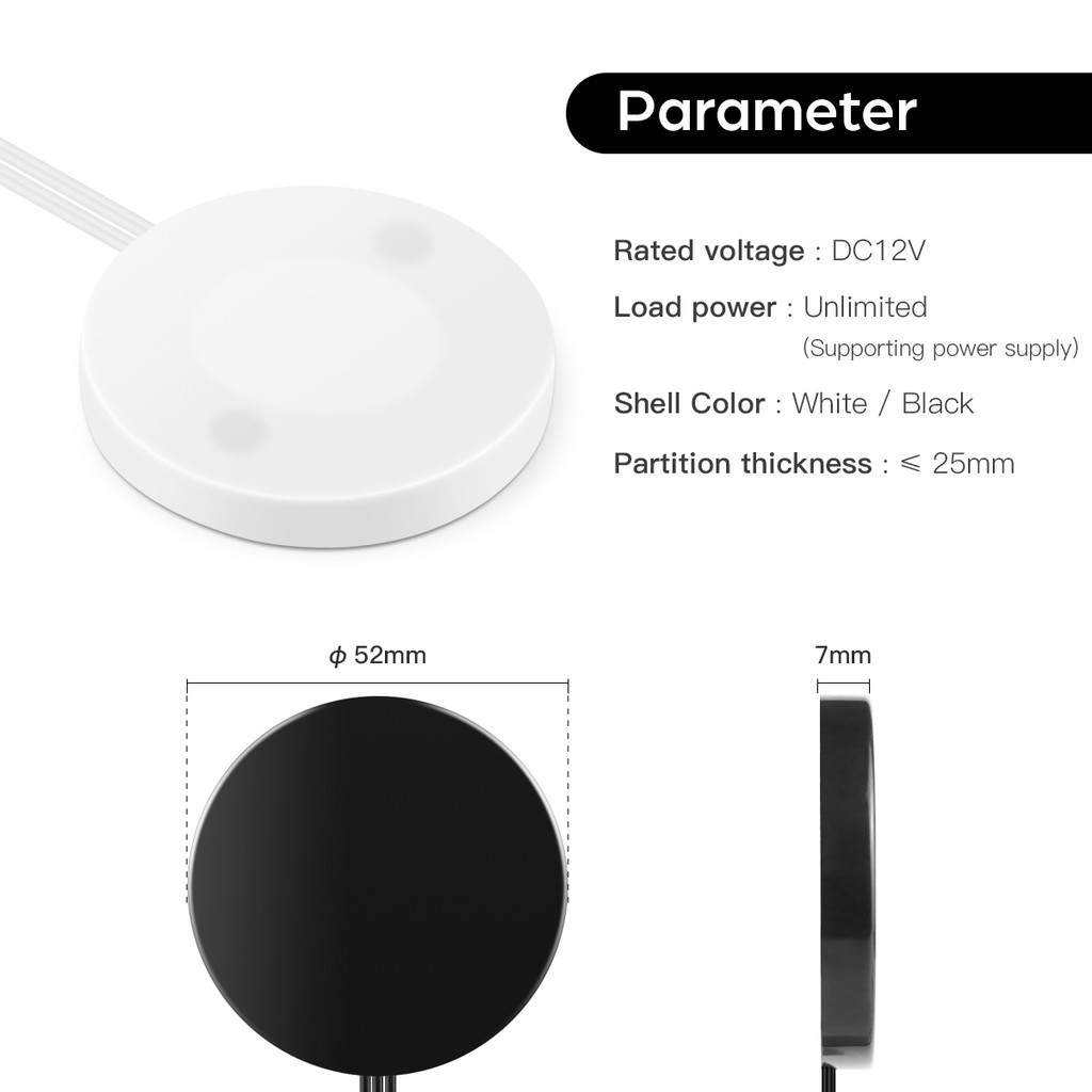 เจาะ 25 มม.แผงไม ้ Touch Sensor ไฟ LED สวิทช ์ ควบคุม 12V-24V 60W มือกวาดควบคุม Touch Dimmer สวิทช ์ ราคา ถูกที่สุด ดีลบีเคเค แกลเลอรีภาพที่ 2