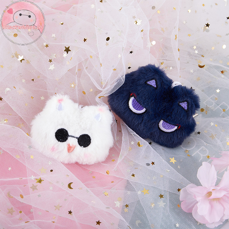 Bwhte Kawaii Q-version อะนิเมะ Squeaky Cat Ball พวงกุญแจการ์ตูนตุ๊กตาตุ๊กตาจี้พวงกุญแจน่ารักของเล่นอะนิเมะอุปกรณ์ต่อพ่วงแฟนของขวัญ.