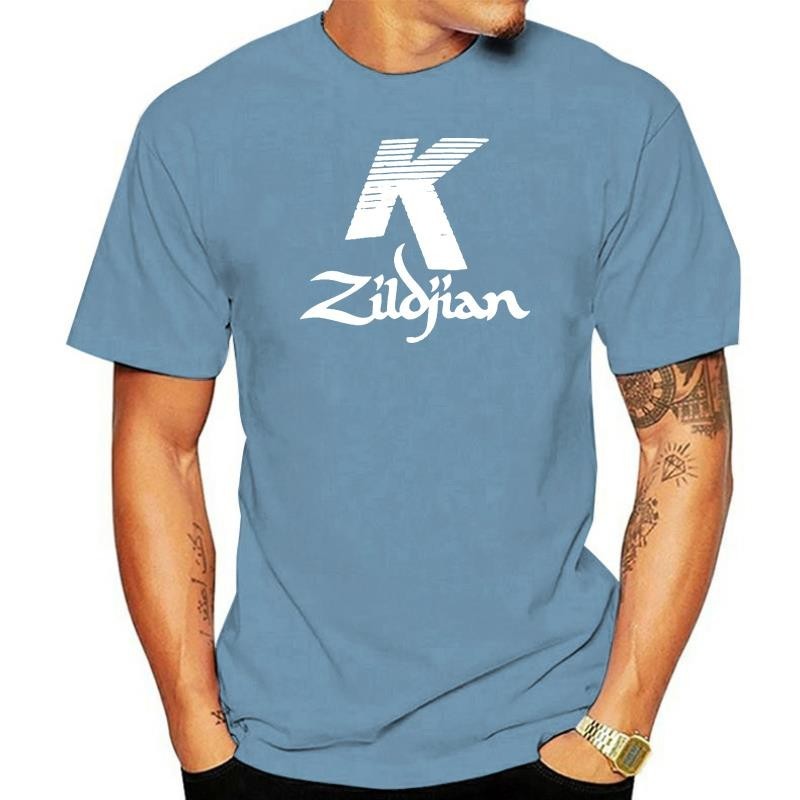 Zildjian K Percussion Drums Cymbal โลโก้เสื้อยืดสีดํา Mens Tshirt S ถึง 3XL O-คอแสงแดดผู้ชายเสื้อยืด