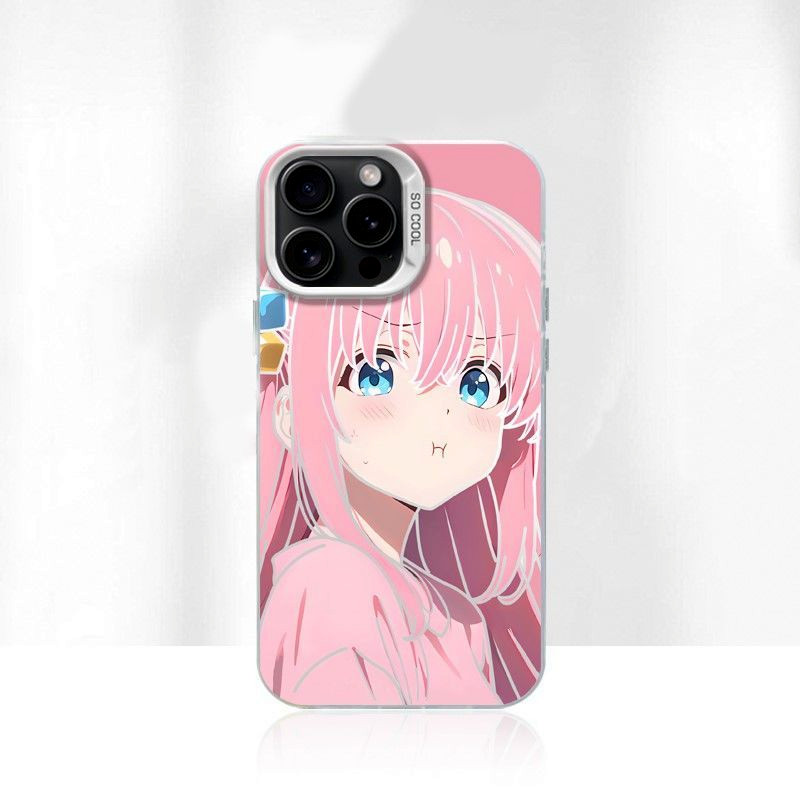 ซอส Pochi Hollow Frosted สีเงินเหมาะสําหรับ iPhone 15 Pro Max 14 13 12 11 xs xr 7/8 เคสโทรศัพท ์ ป ้ องกันกันกระแทก