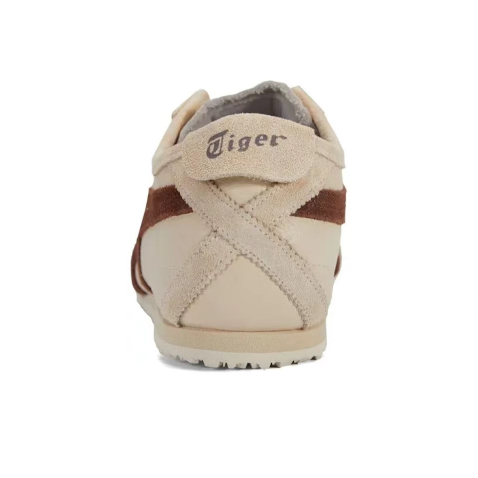 【ของแท้ 100%】Onitsuka Tiger Mexico 66 โอนิซึกะไทเกอร์ Beige/Brown 1183B391-251 Low Top Unisex Sneakers