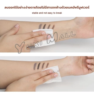 Yuki ดินสอเขียนคิ้ว 2 in 1 มีหัวเขียน และหัวแปรงปัดคิ้ว ทรงสามเหลี่ยม กันน้ํา กันเหงื่อ ติดทนนาน Eyebrow pencil