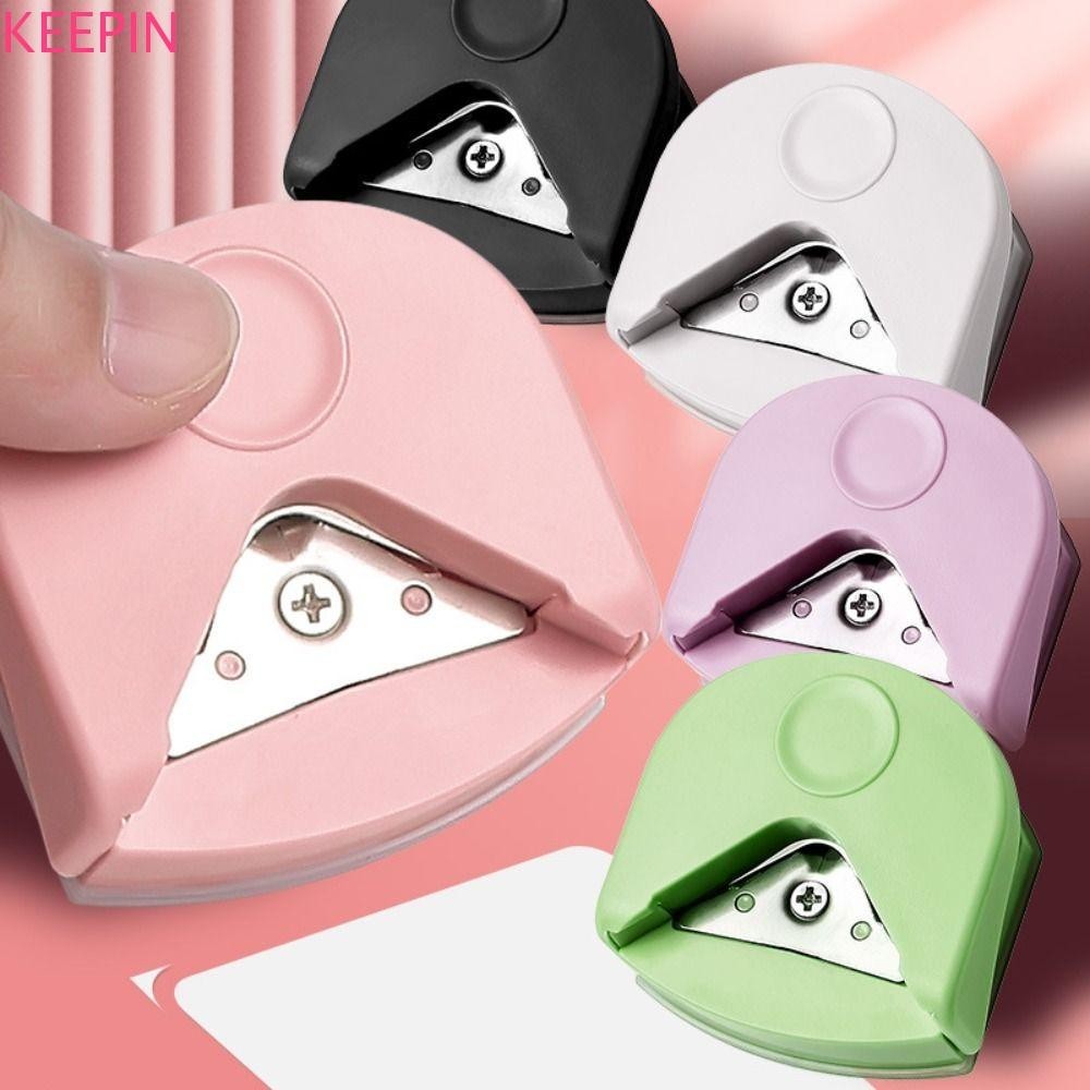 Keepin R4 มุม Punch, กระดาษ Trimmer เครื ่ องตัดกระดาษ R4 มุม Rounder, 5 สี DIY Craft Arc-รูปการ ์ ดโลหะตัดภาพ