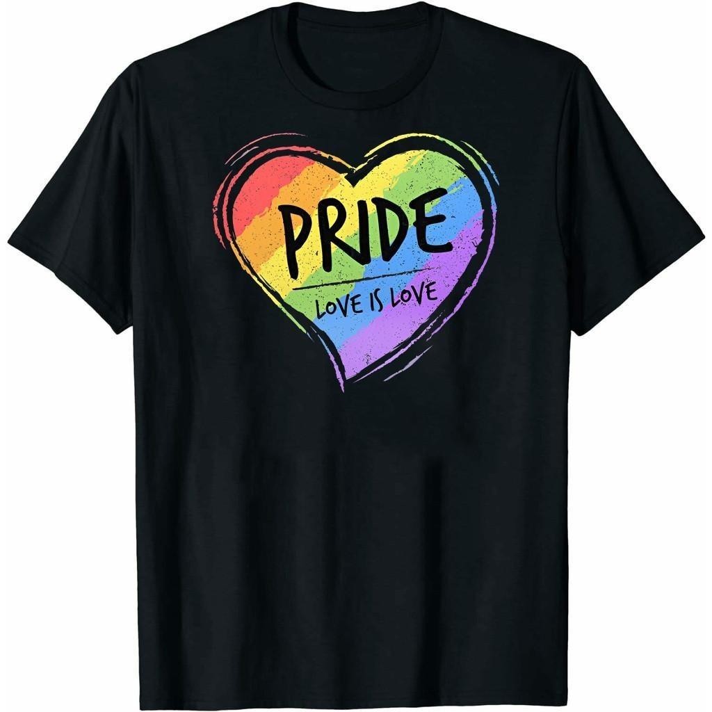 🌈PRIDE MONTH🌈‍2024 LGBT Pride Month Rainbow LGBTQ Lesbian Gay Bisexual and Transgender แขนสั้นS-5XL