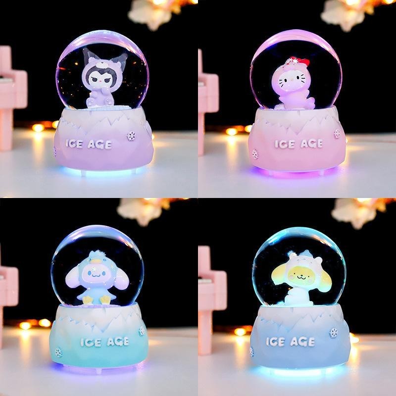 ลูกแก้วหิมะ Crystal Ball ขนาด เล็ก/ใหญ่ มีไฟ ตั้งโต๊ะ ตกแต่งห้อง หรือมอบเป็นของขวัญสำหรับโอกาสพิเศษ