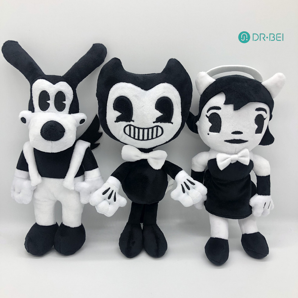 Dr.bei น่ารัก Bendy the Ink Machine Boris Action Figure ตุ๊กตายัดตุ๊กตาของเล่นเด็กของขวัญ