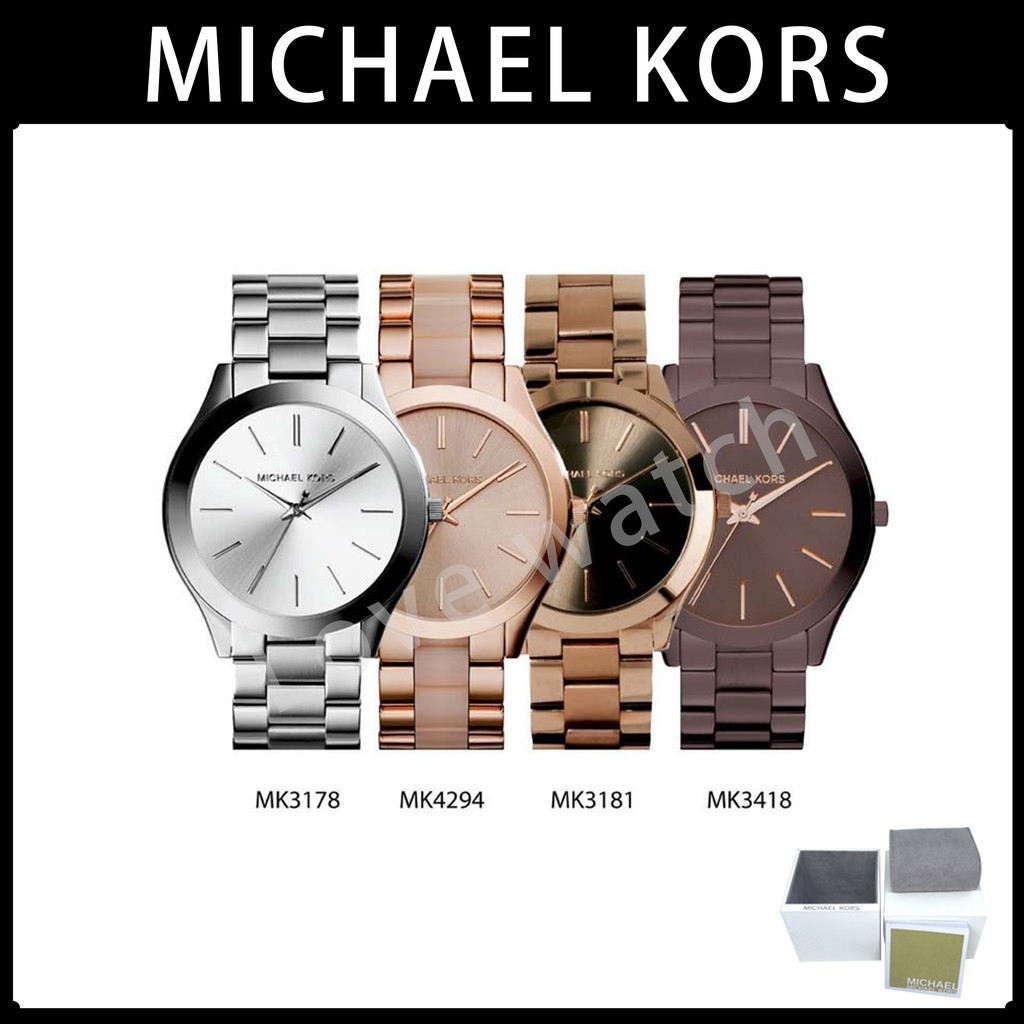 Michael Kors ของแท้100% MK3178 MK4294 MK3181 MK3418 นาฬิกาแบรนด์เนมMK นาฬิกาผู้หญิงผู้ชาย สินค้าพร้อมจัดส่ง MK-145