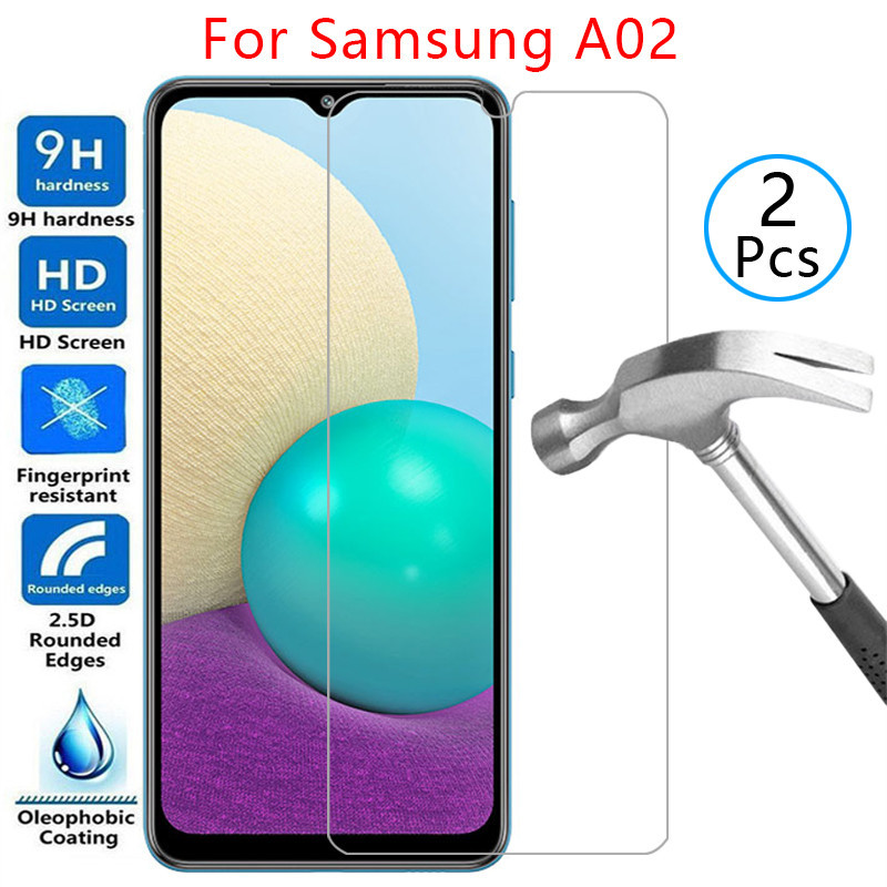 กระจกนิรภัยสําหรับ samsung a02 ฝาครอบ galaxy a 02 02a โทรศัพท์ coque bag samsun samsumg sansung gala