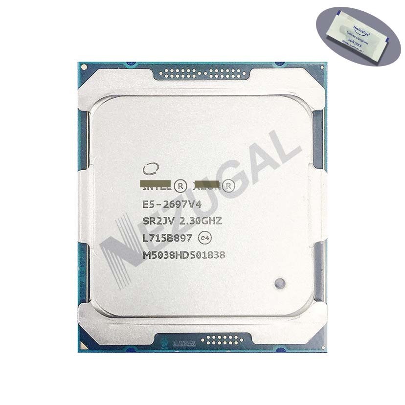 E5-2697V4 E5 2697V4 SR2JV 2.30 สูงสุด 3.60 Ghz 1Eight Core 145W ซ็อกเก็ต 2011-3 โปรเซสเซอร์ CPU