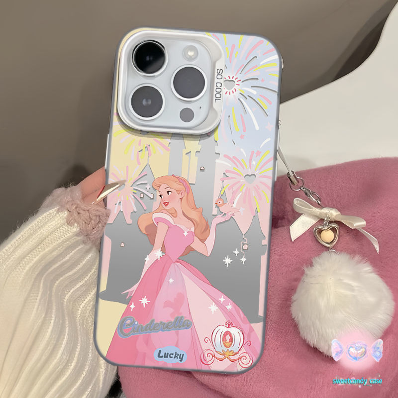 Candy-เจ้าหญิงสวยสีเงินโทรศัพท์มือถือกรณีเข้ากันได้กับiPhone XR XS 12 13 14 15 Pro MAX 6 7 8 Plus SE ไอโฟน11 ไอโฟน16 - รูปที่ 2