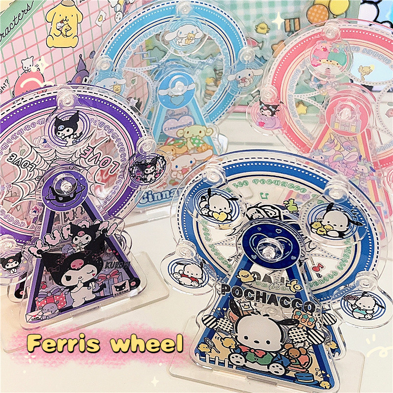 Sanrio Ferris ล ้ ออะคริลิคขาตั ้ งเดสก ์ ท ็ อปตกแต ่ ง DIY ประกอบของขวัญ