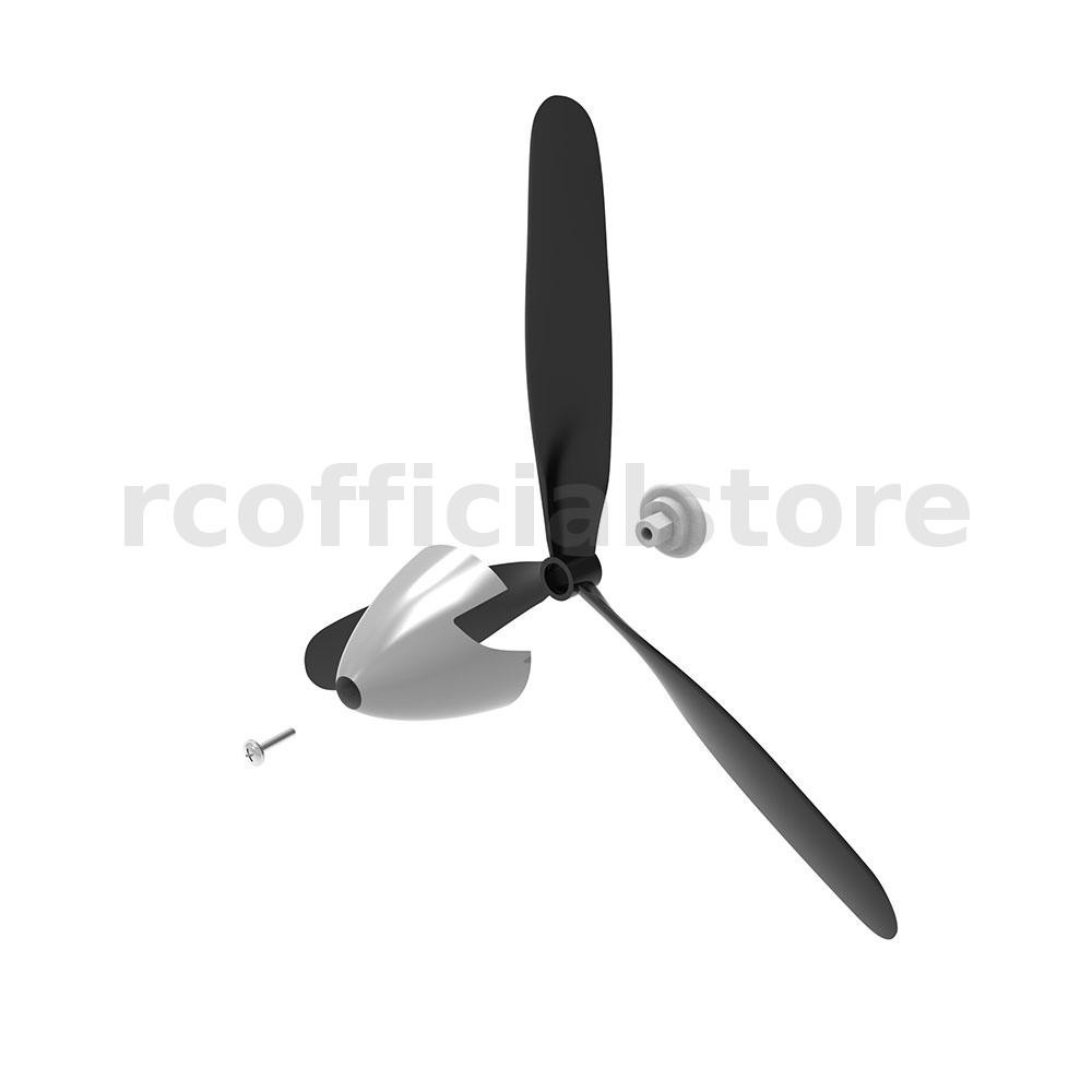 2pcs Eachine A6M Zero Aircraft Fixed Wing อุปกรณ ์ เสริม 3 ใบใบพัดใบพัดพร ้ อมใบพัด Protector