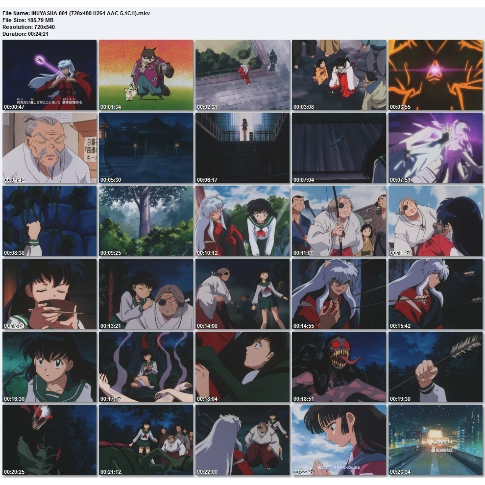 อินุยาฉะ เทพอสูรจิ้งจอกเงิน อนิเมะ 193 ตอน + 4 มูฟวี่ อนิเมะ พากษ์ไทย 540p 480p 1080p USB แฟลชไดร์ คอมพิวเตอร์ มือถือ