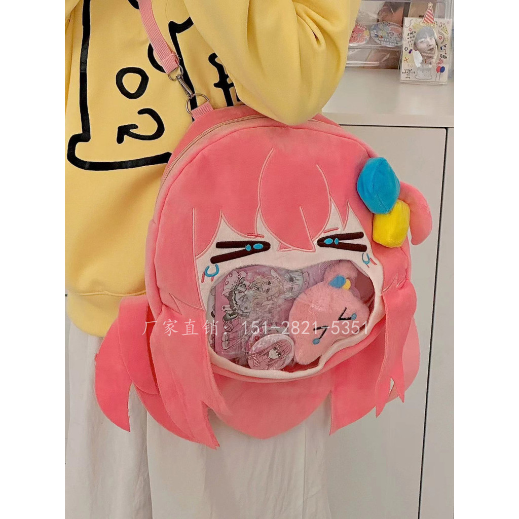 Lonely Rock Pain Bag ins สไตล์ญี่ปุ่น Mori สไตล์กระเป๋าเป้สะพายหลัง Soft Girl Hatsune Miku กระเป๋าสะพายกระเป๋า Messenger มัลติฟังก์ชั่น