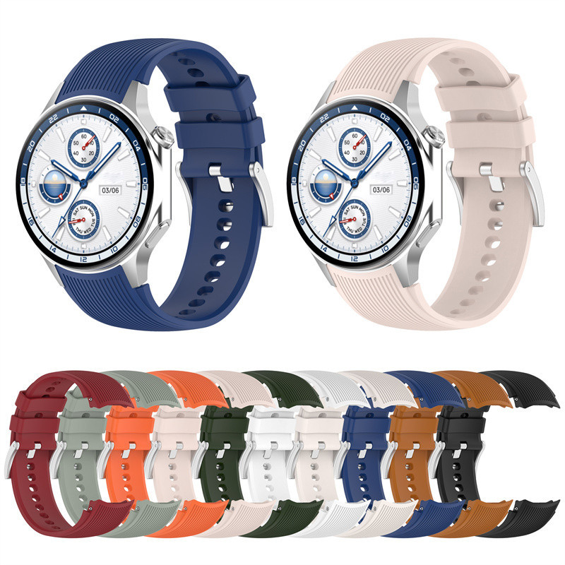 OPPO WATCH X X2 / ONEPLUS WATCH 2 2R 3 สาย สายสีสันสดใสเปลี่ยนสปอร์ตสร้อยข้อมือสายรัดข้อมือแบบนุ่ม