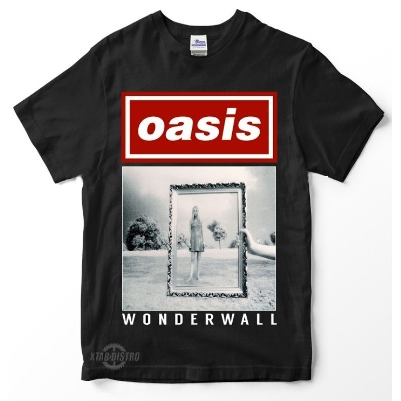 Oasis band เสื้อยืด - WONDERWALL Premium oasis britpopS-5XL