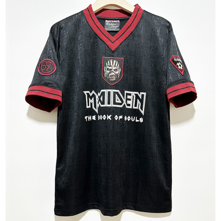 【 ใหม ่ 】2016 West Ham Iron Maiden เสื ้ อฟุตบอลย ้ อนยุคคุณภาพสูงเสื ้ อยืดแบบกําหนดเอง