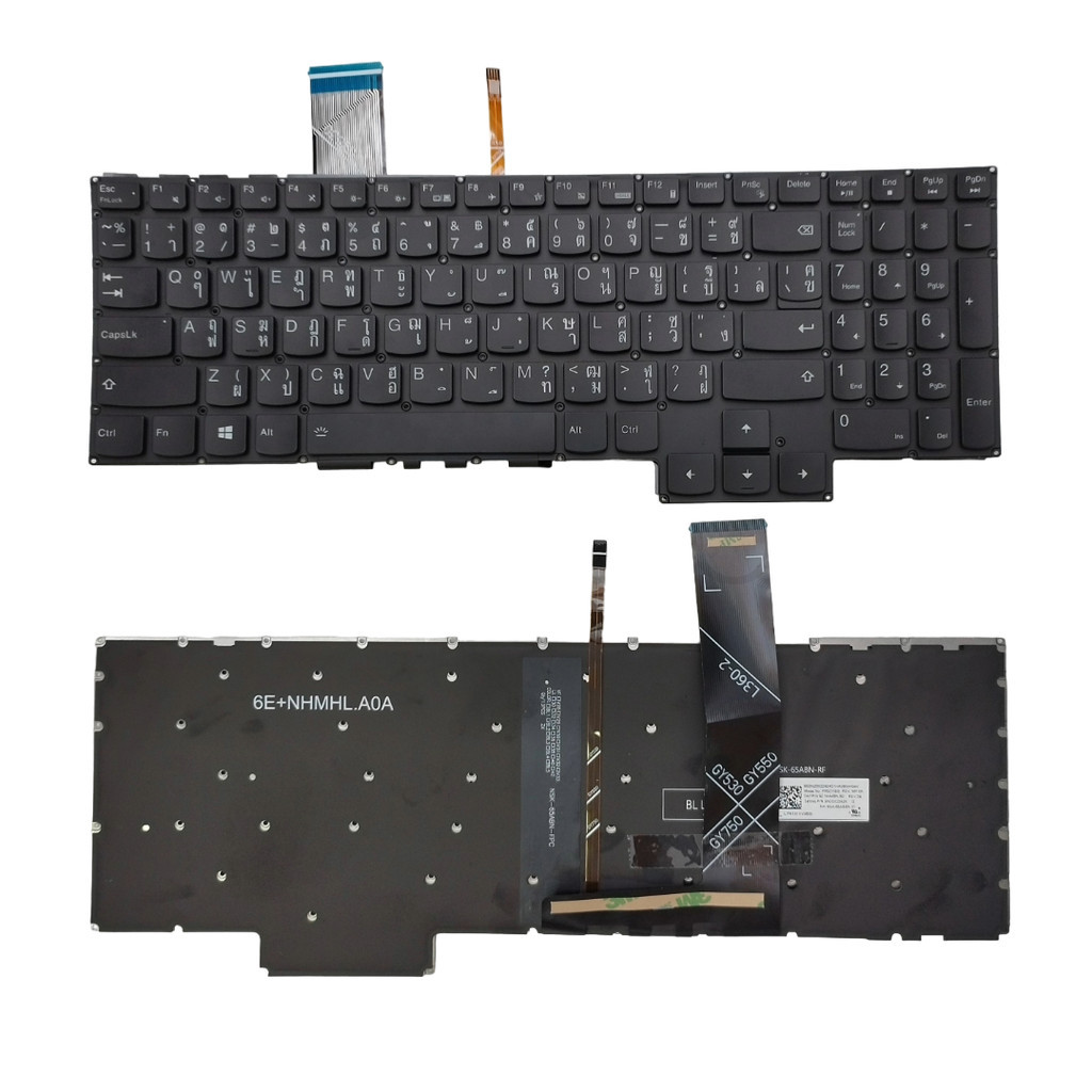 แป้นพิมพ์ คีย์บอร์ดโน๊ตบุ๊ค Lenovo Gaming 3-15ARH05, 3-15IMH05, 3-15ACH05, GY530, GY550, GY570 ไฟแบ็