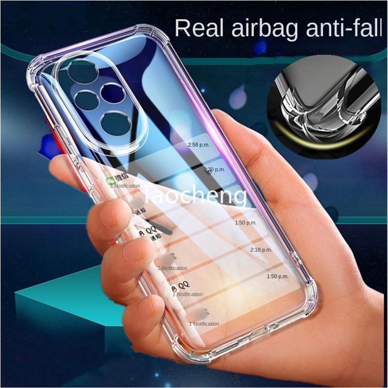 เคสโทรศัพท์ซิลิโคนใสสําหรับ Honor 200 400 Pro Lite 20Pro Honor200Pro 5G 2024 ถุงลมนิรภัย Anti-fall Simple Clear ปลอกกันกระแทก Drop ป้องกันปกหลัง