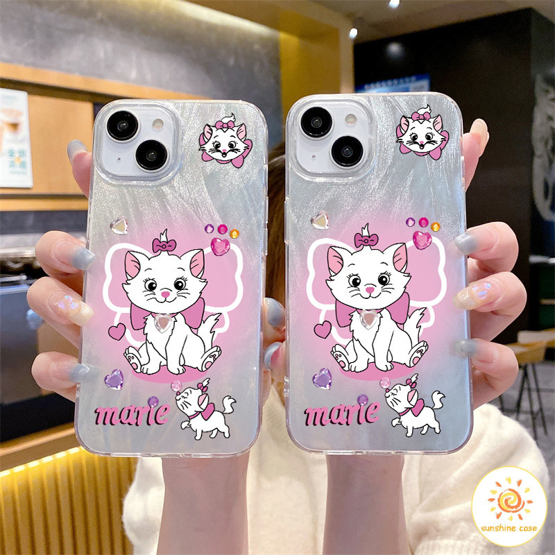 เคสโทรศัพท์มือถือลายการ์ตูนแมวน่ารักใหม่ ไอโฟน11 For iPhone12 13 14 15 11Pro MAX X XS 7 8Plus SE2020เคสโทรศัพท์