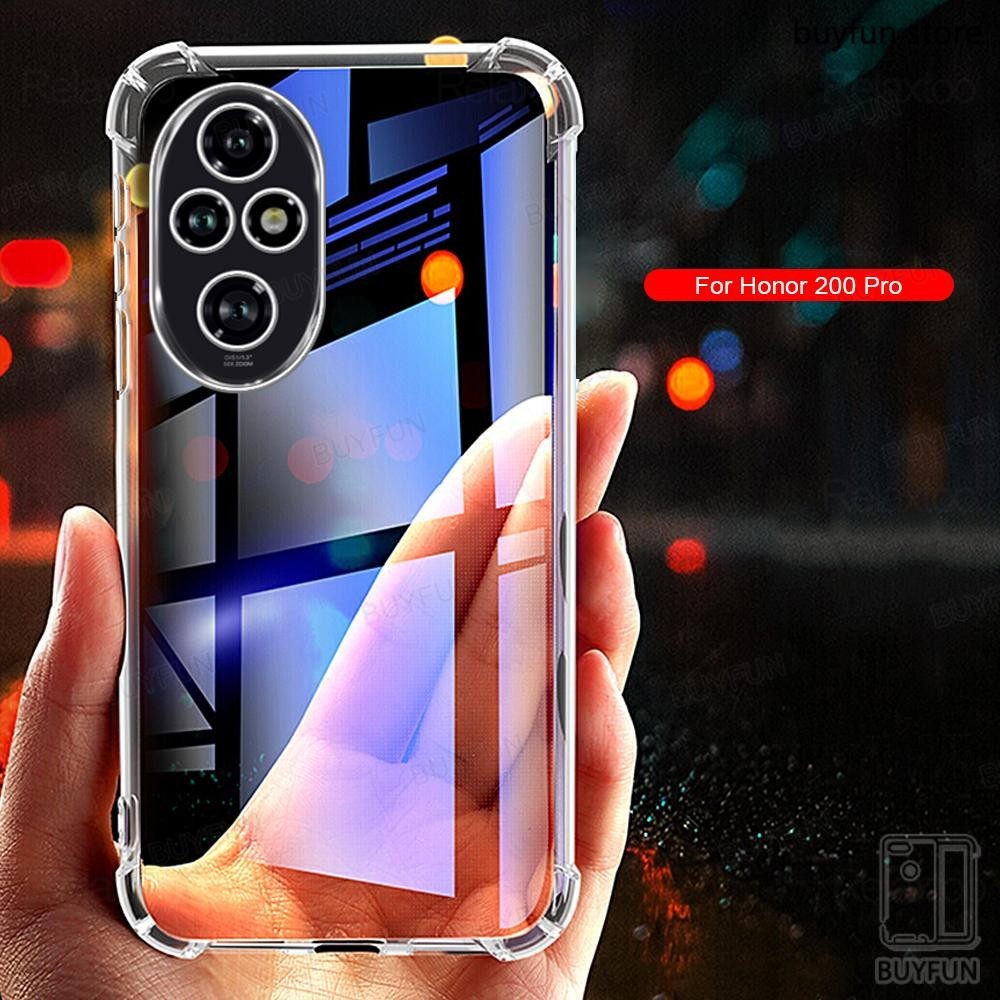 For huawei Honor 200 Pro ELP-AN00 6.78" 5G Honor200 200lite Camera Protection Clear Case Shockproof Back Transparent Phone Cover
