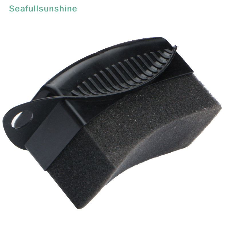Seaf> ล้อรถขัดแว็กซ์แปรงฟองน้ําซักผ้าทําความสะอาดยาง Contour Dressing Applicator Pads Trim มุมฟองน้ําแว็กซ์ได้ดี