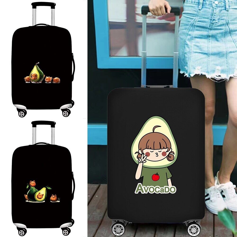 พร้อมส่ง ผ้าคลุมกระเป๋าเดินทางผ้ายืดหนาอย่างดี 18/24/26/30/32 นิ้ว  ครบไซส์ ผ้าหนาอย่างดี Luggage Cover Avocado ซีรีส์