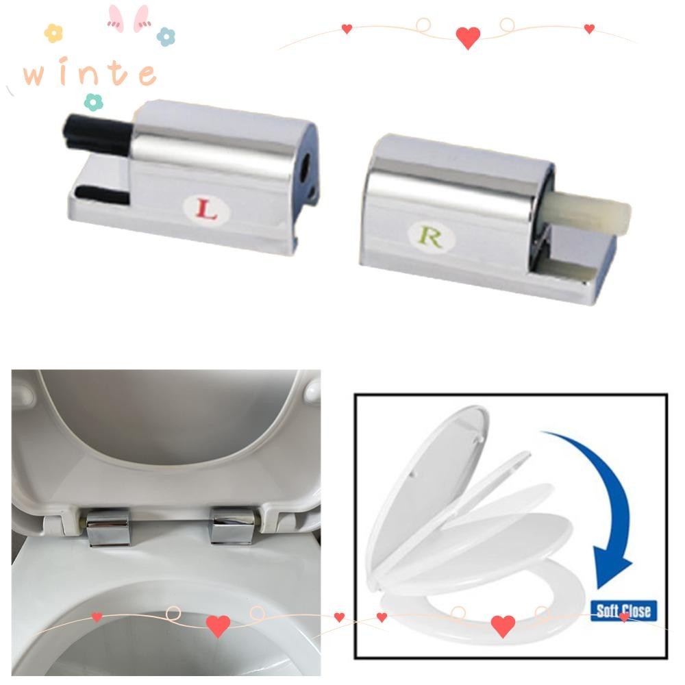 Winte บานพับฝาชักโครก, พลาสติก Soft Release Toilet Soft Close อุปกรณ์, อะไหล่ Universal ช้าลง Quick Fit Fixing Kit ฝาครอบห้องน้ํา