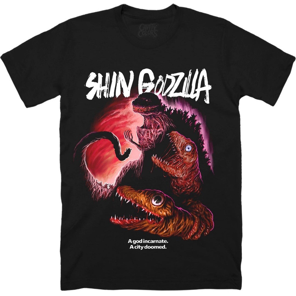 เสื้อยืด Halloween SHIN GODZILLA: A GOD INCARNATE  ใส่เดินทาง ชุดปกติ เซ็กซี่ oversize วินเทจ แฟชั่น