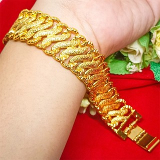 Gelang Kendari Sisik Naga Perhiasan Aksesoris Lapis Emas  Dubai Terbaru Import Gelang Rantai Bracelet Fashion Anti Karat Tidak Mudah Luntur Bangle