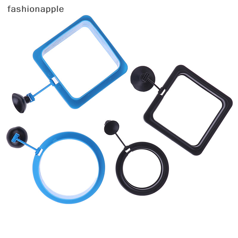 [fashionapple] 1pc Aquarium Feed Ring Fish Station Floag Food Tary Square/Circle สต็อกใหม่