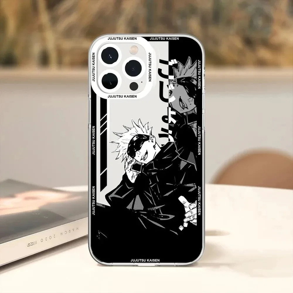 Samsung Xiaomi Oppo Gojo Satoru Aesthetic Jujutsu Kaisen Manga Square Edge iPhone Case