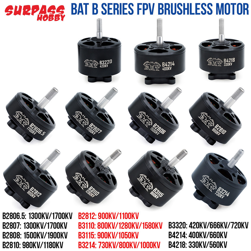 SURPASSHOBBY มอเตอร์ไร้แปรง BAT B32 B42 Series 14 เสาสําหรับ FPV RC เครื่องบินอะไหล่