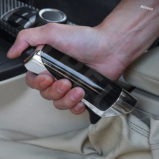 Toyota GR ปลอกหุ้มเบรคมือสําหรับรถยนต์ ปลอกหุ้มเบรคมือ คาร์บอนไฟเบอร์ ครอบเบรคมือลายคาร์บอน สำหรับ Toyota Prius Fortuner Corolla Cross CHR Camry Wish Vios Veloz Estima Sienta Yaris Ativ Altis Hilux Revo bZ4X Hiace