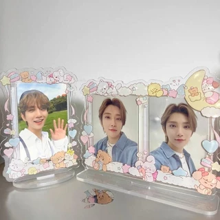Yelgirlb Photocard Frame,อะคริลิค Spin Card Display Stand,INS Catตกแต่งงานฝีมือป้องกันภาพสําหรับแฟนๆ