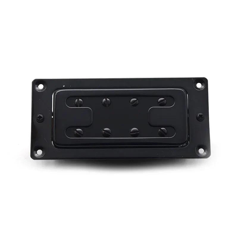 Mini Style Two Line 8 Hole Electric Bass Humbucker Pickup Neck/Bridge Pickup Black