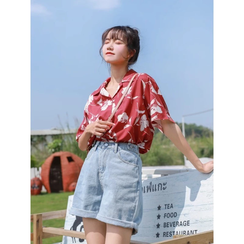 เสื้อเชิ้ตแขนสั้น ปกฮาวาย ลายดอก ลายกราฟฟิก ผ้าไหมอิตาลี thumbnail 9