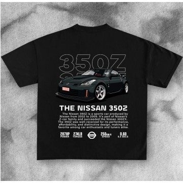 Nissan 350z เสื้อยืดสีดําเสื้อไมโครไฟเบอร์