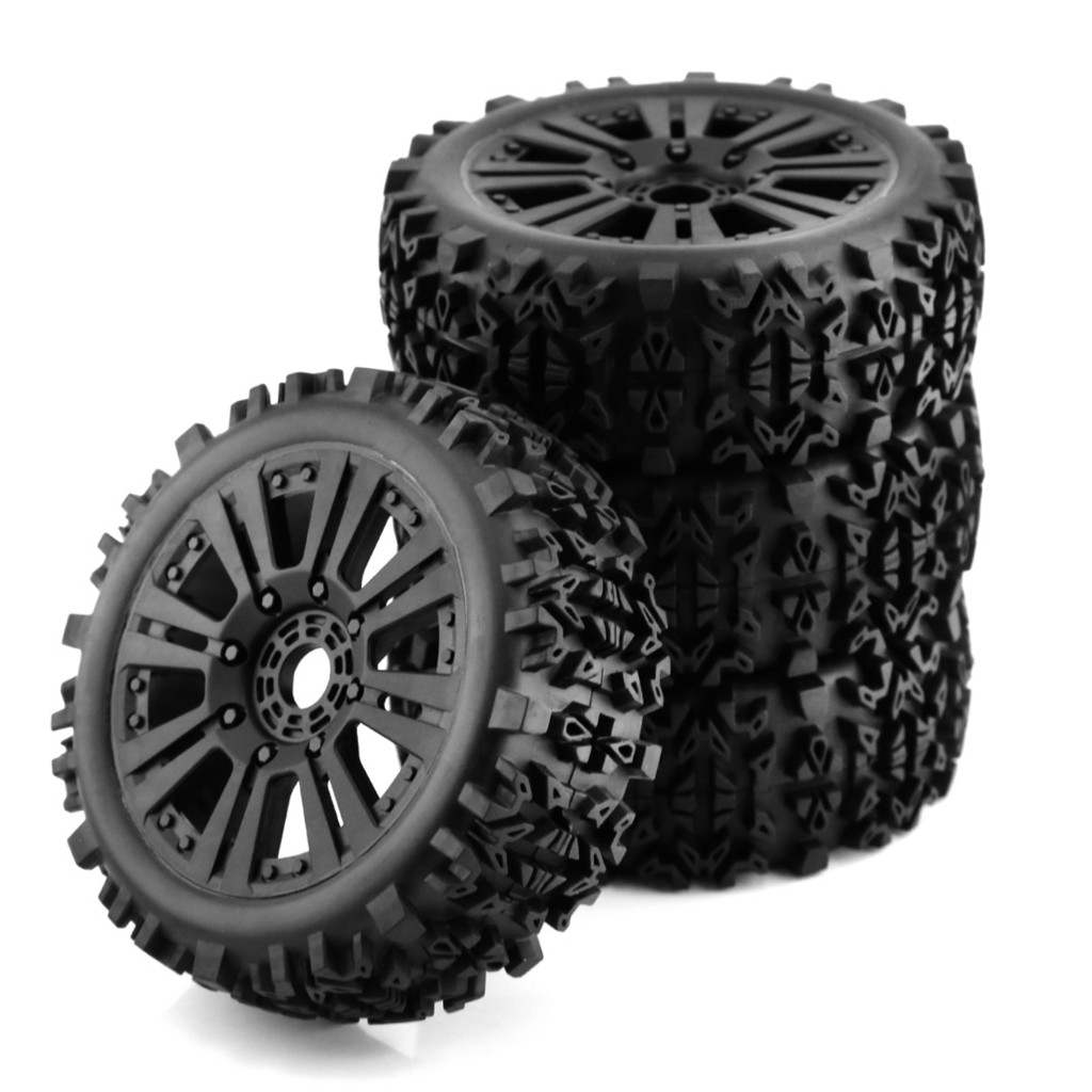 4pcs 120 มม.1/8 RC Off-Road Buggy ล้อยาง 17 มม.Hex สําหรับ ARRMA Typhon Talon Traxxas Redcat ทีม Losi Kyosho HPI HSP VRX RC รถ ราคา ถูกที่สุด ดีลบีเคเค