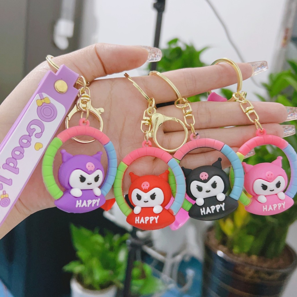 การ์ตูนน่ารักสร้างสรรค์ พวงกุญแจสไตล์ใหม่ แฟชั่นของสาวๆ พวงกุญแจรถ ๆ น้อย ๆ น่ารักประณีต จี้กระเป๋า กระเป๋าสตางค์ - รูปที่ 4