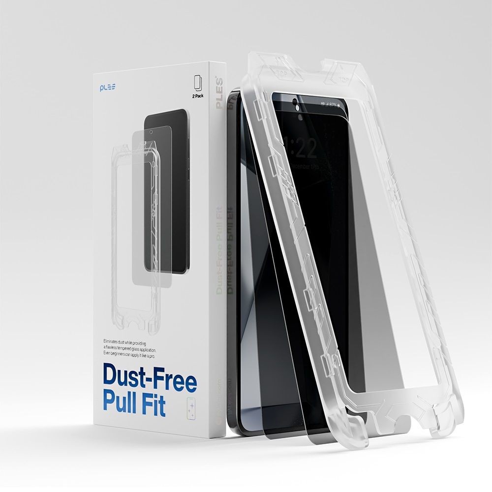PLES ตัวป้องกันหน้าจอความเป็นส่วนตัวแบบดึงฟรีฝุ่นสําหรับ Galaxy S25 Ultra 2 ชิ้น Pack