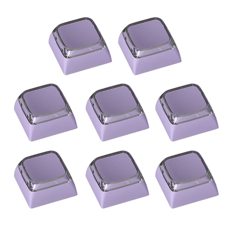 R* 8 ชิ้น XDA ความสูง Backlight Keycap ชุดจากความทนทาน PBT สําหรับเวลานานใช้คีย์บอร์ดเชิงกล Keycaps