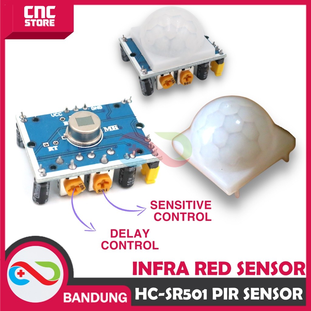HC-SR501 SR501 PIR MOTION SENSOR เซ็นเซอร์อินฟราเรด PYROELECTRIC