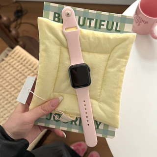 สายยางซิลิโคนกีฬา สายยางนุ่ม for Smart Watch Series 11 10 9 8 7 6 5 4 SE IWatch Ultra 3 2 49 มม 46 45 44 42 41 40 38 มม
