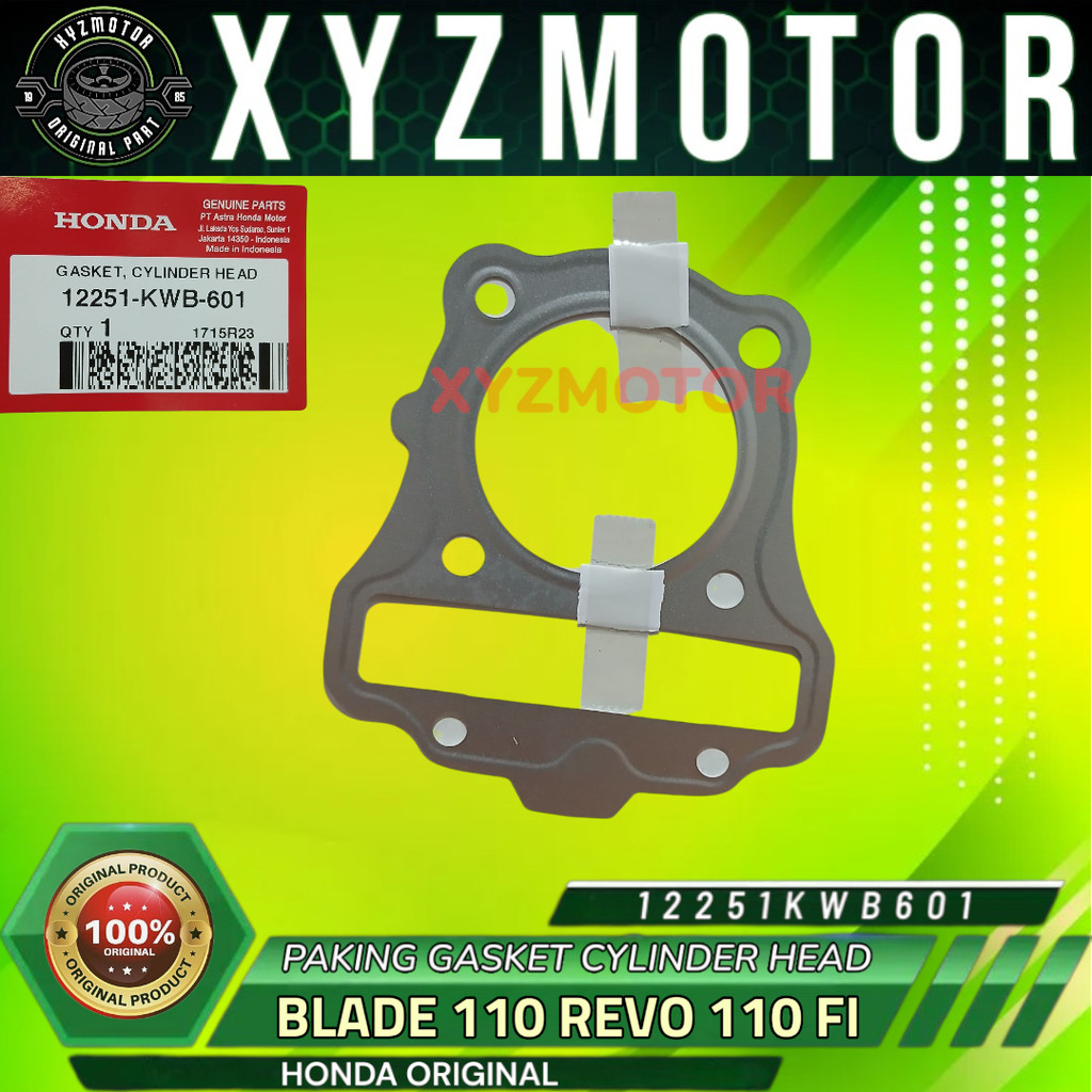 CYLINDER HEAD BLADE 110 REVO 110 FI AHM 12251-KWB-601 GASKET