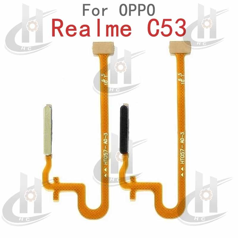 มาพร้อมกับฟังก์ชั่นลายนิ้วมือ Touch Sensor Finger Power Switch ON OFF ปุ่มด้านข้าง Key Flex Cable สําหรับ OPPO Realme C53 RMX3760