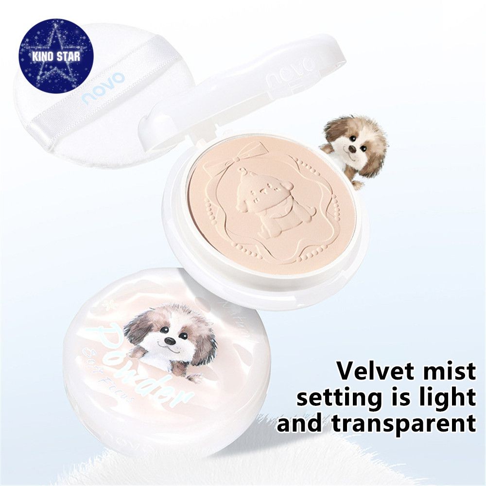 NOVO Concealer Powder Fit Lasting No Card Powder Refreshing Oil Control Powder Cake Waterproof Natur