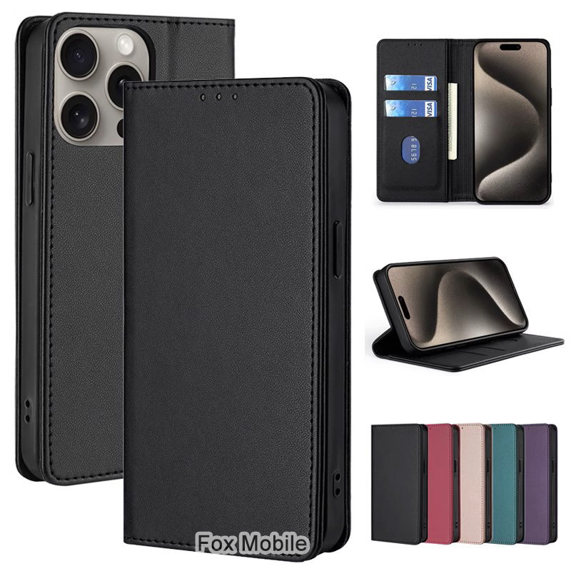 เคสฝาพับ ล็อค สำหรับ ไอโฟน 13 11 12 14 15 12 Pro max 16 e 16Promax 15Promax 14Promax 16e เคสมีแม่เหล็ก – โปรปัง